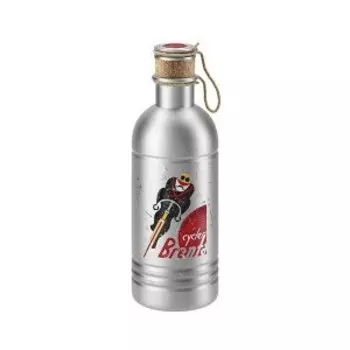 Фляга велосипедная Elite Eroica Brenta, 600 мл, с пробкой, винтаж, алюминий, EL0150210