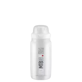 Фляга велосипедная ELITE Fly MTB, 550 мл, защитный колпачок, прозрачный, EL01604310