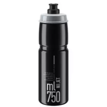 Фляга велосипедная Elite JET BLACK GREY LOGO, 750 мл, 190702