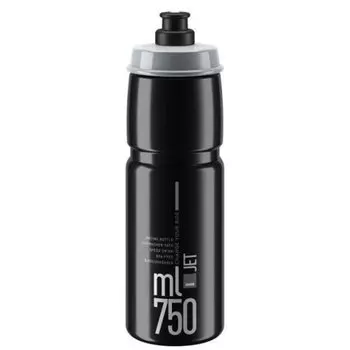 Фляга велосипедная Elite JET GREY BLACK LOGO, 750 мл. 190745