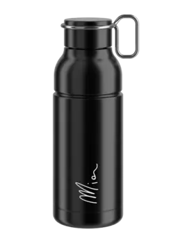 Фляга велосипедная Elite MIA, 600 мл, нержавеющая сталь, черный, EL0200102