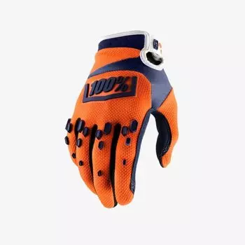 Велоперчатки 100% Airmatic Glove, оранжево-синий, 2018