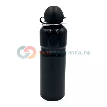 Фляга велосипедная M-Wave, алюминий, 0,75л, черная, 5-340291