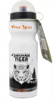 Фляга велосипедная Vinca Sport, с защитой от пыли, 750мл, рисунок - тигр, VSB 21 tiger