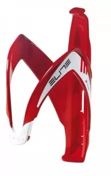 Флягодержатель Elite, Custom Race, fiberglass, красный глянец, логотип белый EL0061684