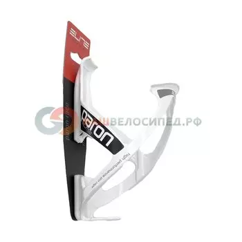 Флягодержатель Elite, Paron Race, белый, черный логотип EL0101512