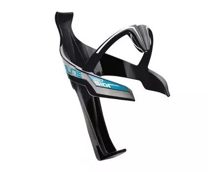 Флягодержатель Elite, Sior Mio Race, fiberglass, черный глянец, логотип голубой EL0101655