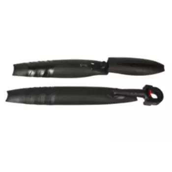 Крылья велосипедные FORSE PM-31, комплект, 24"-26", пластик, черный, W0275