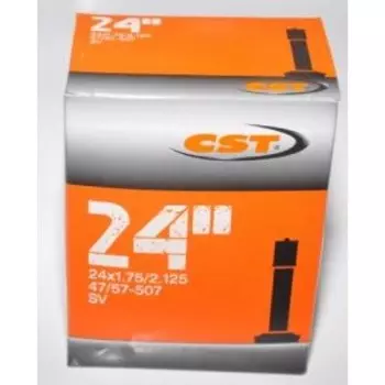 Камера велосипедная CST Schrader, 24x1.75/2.125, автониппель, черный, IB48443200