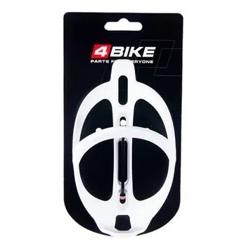 Флягодержатель велосипедный 4BIKE 045, пластик, белый, ARV000278