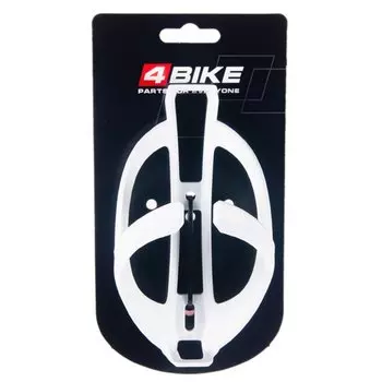 Флягодержатель велосипедный 4BIKE 056, пластик, белый, ARV000281