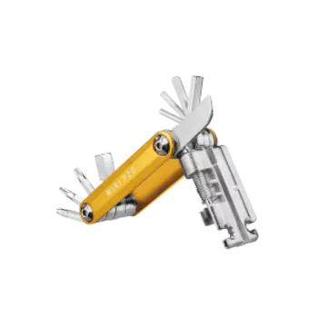 Мультитул велосипедный TOPEAK MINI P20, 20 функций, W/CHAINLINK TOOL, с чехлом, GOLD, TT2582GD