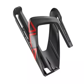 Флягодержатель велосипедный ELITE Ala, черный, красный рисунок, EL0193001