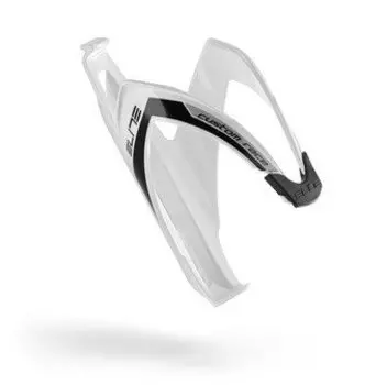 Флягодержатель велосипедный Elite Custom Race, белый глянцевый / чёрная графика, 0061681