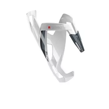 Флягодержатель велосипедный Elite Custom Race Plus, белый глянцевый / серый, 0140652