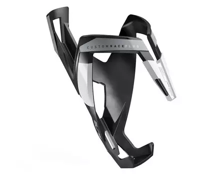 Флягодержатель велосипедный Elite Custom race plus, Чёрный матовый/ белый, 0140617