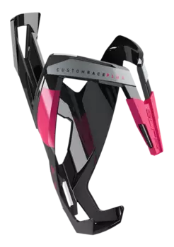 Флягодержатель велосипедный Elite Custom Race Plus, fiberglass, черный, лиловый рисунок, EL0140611