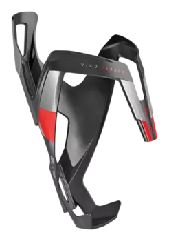 Флягодержатель велосипедный Elite Vico, карбон, красный, EL0156103