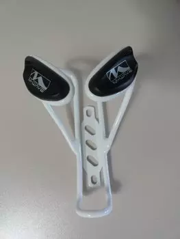 Флягодержатель велосипедный M-WAVE, алюминий, белый, 5-340997