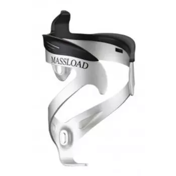 Флягодержатель велосипедный MASSLOAD, алюминий/пластик, вес 57 г, серебристый, CL-068L