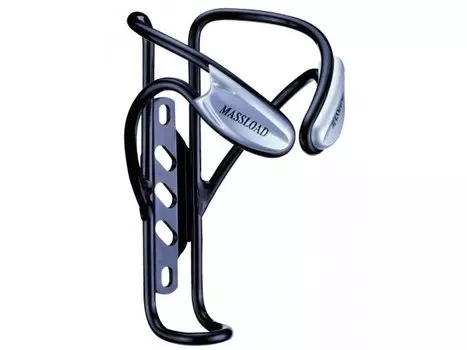 Флягодержатель велосипедный MASSLOAD, дуги D:5мм, алюминий, вес 55г, чёрный, CL-052C