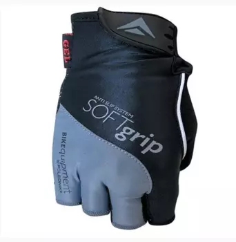 Велоперчатки Polednik SOFT GRIP NEW, эластичный верх, прорезиненная ладонь, серый
