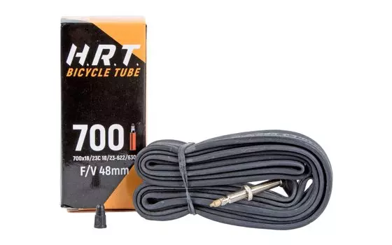 Камера велосипедная HORST, 28" (700С) х 18/23 мм, Presta 48 мм, черный, 00-010046