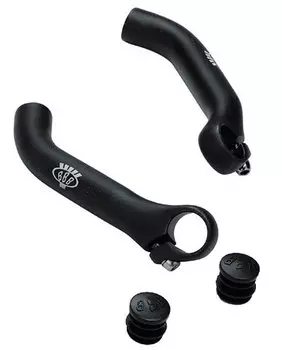 Рога велосипедные BBB Classic bended, черный, 150 мм, алюминий, BBE-07