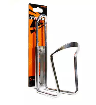 Флягодержатель велосипедный TRIX, алюминий, на раму, серебристый, HL-BC10 silver CARD