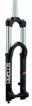 Вилка велосипедная RST STORM SUPER, 26"х 28,6 - 1,5", пружинно-маслянная, 180мм, D, черная, 1-0100