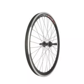 Колесо велосипедное TBS 20" заднее, обод двойной алюминий, втулка стальная, гайка, черная, ZXX18855