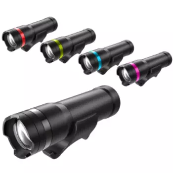 Фонарь передний KELLY'S ZOOMER, 65Lm х 60ч, 1x Cree LED, 4 режима, быстросъёмный, с батарейками 3x AAA, 74145