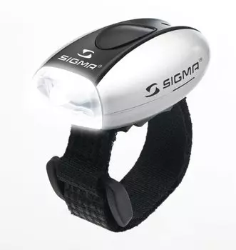 Фонарь SIGMA MICRO, свет белый, корпус серебристый, 17240