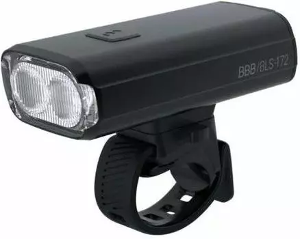 Фонарь велосипедный BBB StrikeDuo, 1600, передний, 3600mAh, 2 диода, 7 режимов, Black, 2021, BLS-172