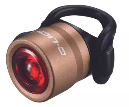 Фонарь велосипедный D-LIGHT CG-212R-Bronze, задний, габаритный, алюминиевый, Bronze, 3087