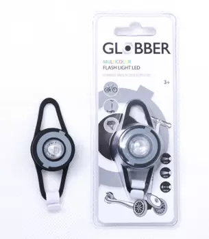 Фонарь велосипедный Globber FLASH LIGHT LED, черный, 522-120