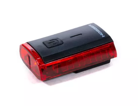 Фонарь велосипедный HOGGER, задний, 3 диода, 1 режим, на подседельный штырь, аккумулятор, micro USB, JY-6015U