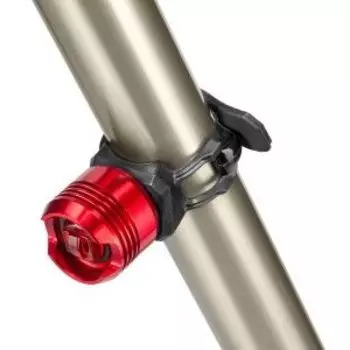 Фонарь велосипедный JING YI JY-3006T, задний, габаритный, 1 красный светодиод, алюминий, красный, 560118