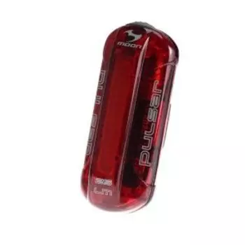 Фонарь велосипедный Moon Pulsar, задний, 1 диод, 5 режима, красный, 2xAAA, WP_Pulsar_R