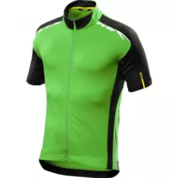 Веломайка короткий рукав MAVIC COSMIC ELITE, Зеленый/черный, 2016, 380494