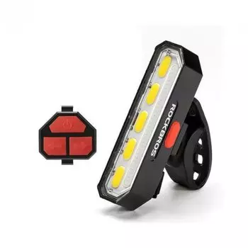 Фонарь велосипедный Rockbros, задний, 6 режимов, с дистанционным пультом, черный, TL1901WR30