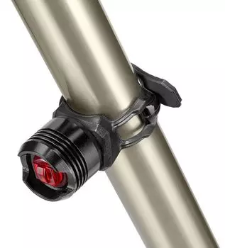 Фонарь велосипедный STELS JY-3006T, задний, габаритный, 1 красный светодиод, алюминий, чёрный, 560117