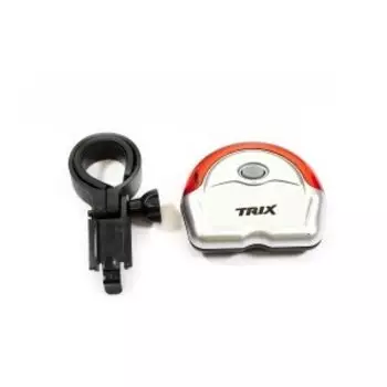 Фонарь велосипедный TRIX задний, 5 диодов, 2 режима, на подседельный штырь, батареи ААА, JY-154 R
