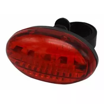 Фонарь велосипедный задний, 5 светодиодов, 70 x 40 x 36мм, материал ABS, 2 батарейки ААА, EBL005