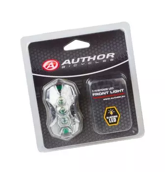 Фонарь задний AUTHOR A-Meteor F, 3 диода/2 функции белый с батареей 8-12009137