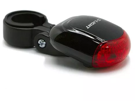 Фонарь задний Dlight, 3 диода, 3 режима, индикатор заряда, батарейки в комплекте, в торговой упаковке,CG-623R1