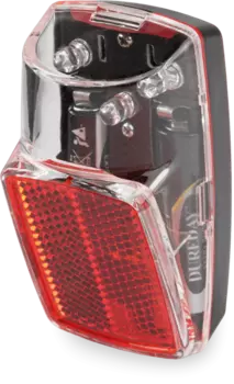 Фонарь задний Kross CLEAR RED на крыло, 3 диода LED, красный, T4COSLT0121