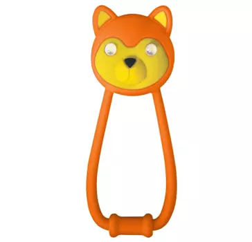 Фонарик велосипедный KELLY'S TEDDY, задний, силиконовый, 2 LED, режимы: 100% (80ч), мигающий (125ч), оранжевый, 74173
