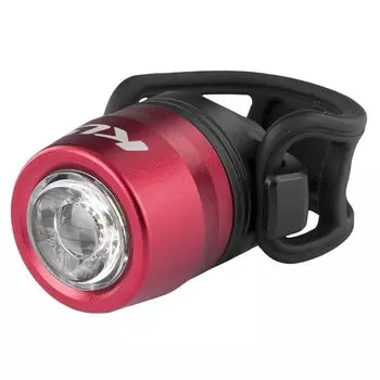 Фонарик велосипедный задний KLS TEDDY розовый силиконовый, 2 LED, режимы: 100% (80ч), мигающий (125ч)