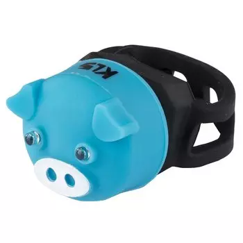 Фонарик задний KLS PIGGY синий: 2 красных LED, 2 режима, батарейки 2хCR2032 в комплекте